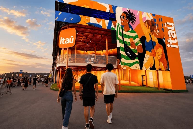 Imagem do Pavilhão Itaú no Rock in Rio
