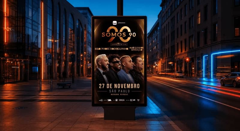 Imagem de divulgação do show Somos 90